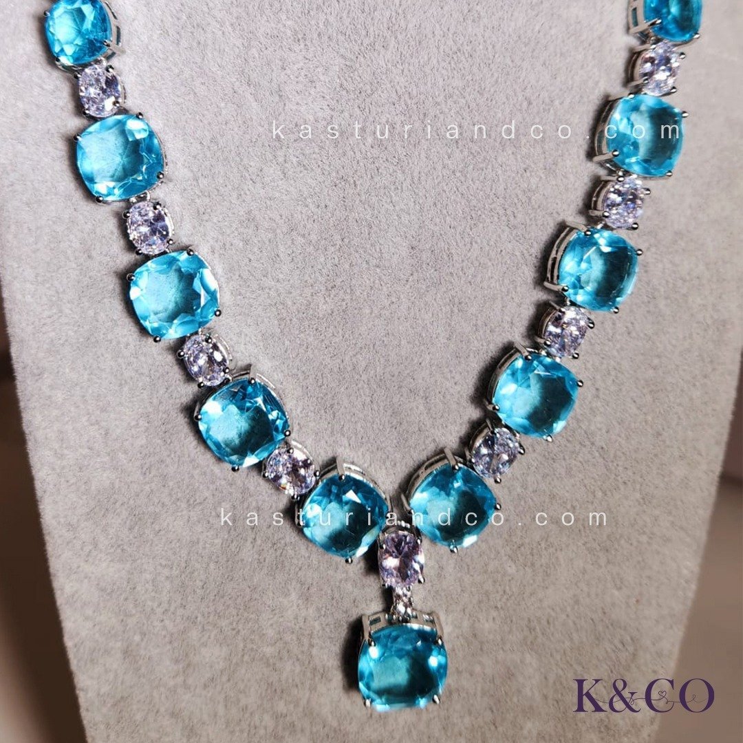 Tia Crystals Necklace with Cubic Zirconia - Image 5