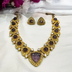Zeenat Amrapali Inspired Necklace, Purple