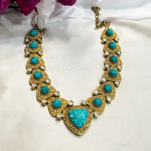 Alternative view of Zeenat Amrapali Inspired Necklace, Blue