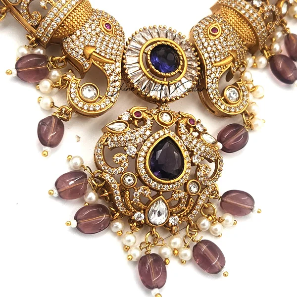 Antique Hasli Choker Multi Color Stone - Image 3