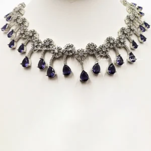 Buy CZ Necklace with Florets