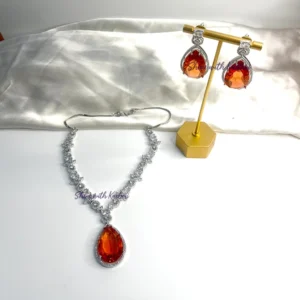 Celeste Pear Drop Necklace set