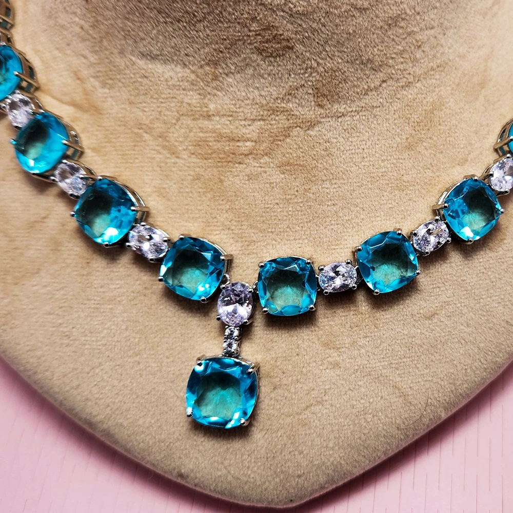 Tia Crystals Necklace with Cubic Zirconia - Image 2