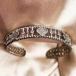 Alternative view of Designer Silver Plated Bangle