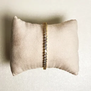 Dual Tone Tennis Bracelet