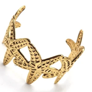 Gold Starfish Statement Cuff