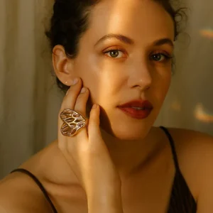 Alternative view of Chunky Heart Ring