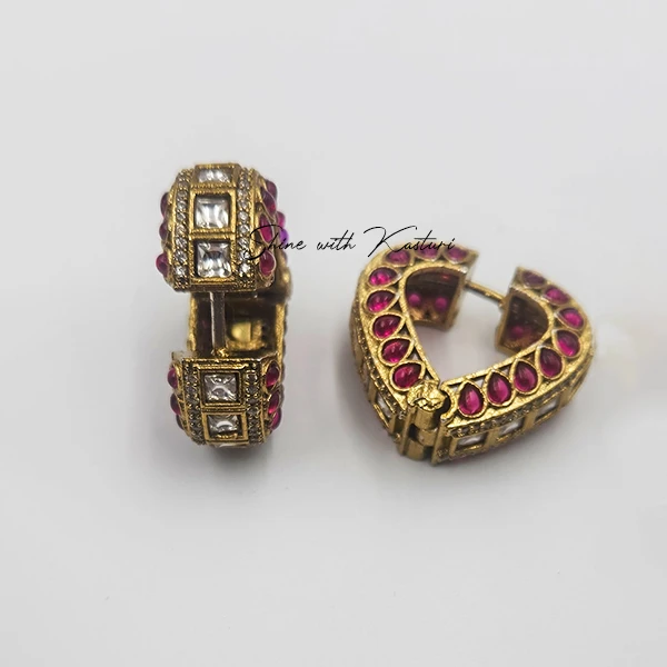 Buy Heart Shaped Studded Earrings