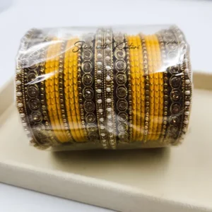 Gold Traditional Indian Bangles Set