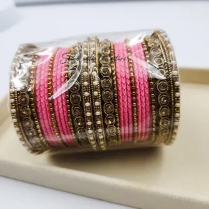 Gold Traditional Indian Bangles Set