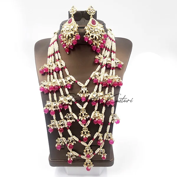 Indo Western Long Necklace With Gold Plating - Image 2