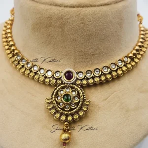 Alternative view of Shilpi Kundan Necklace Set with Ruby & Stones