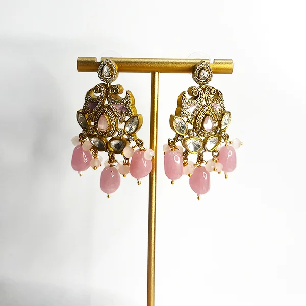 Tia Mossainite Necklace, layered Chains - Image 3