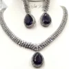 Buy Purple CZ Drop Necklace