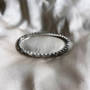 Swirly Silver Diamante Bracelet