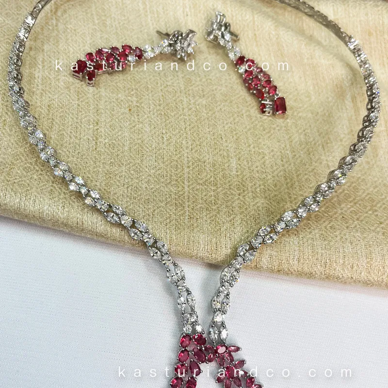 Joyelle special ocassion necklace, Pink - Image 2