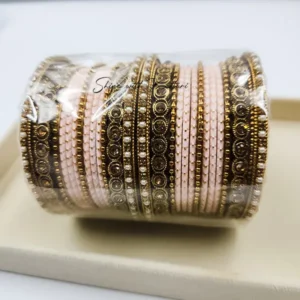 Gold Traditional Indian Bangles Set