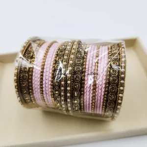 Gold Traditional Indian Bangles Set