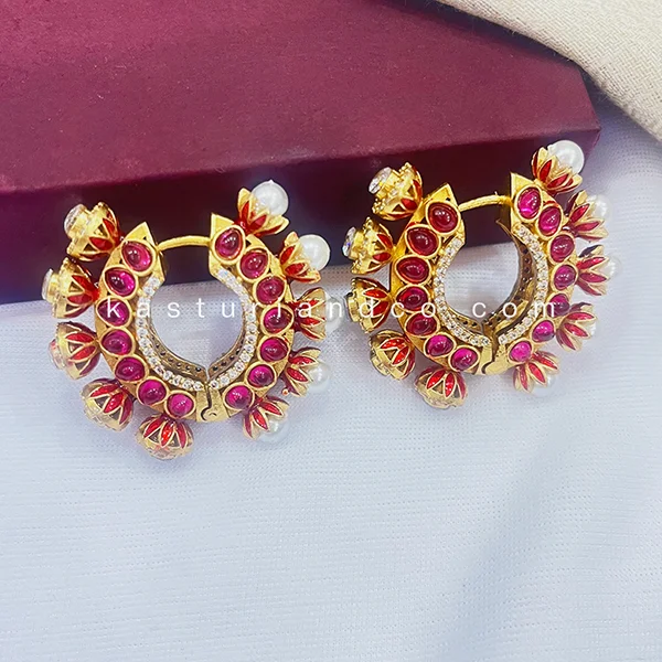 Designer Chandbaali Kundan and Moti