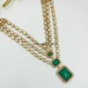 Buy Triple-Layer Stone Kundan Necklace