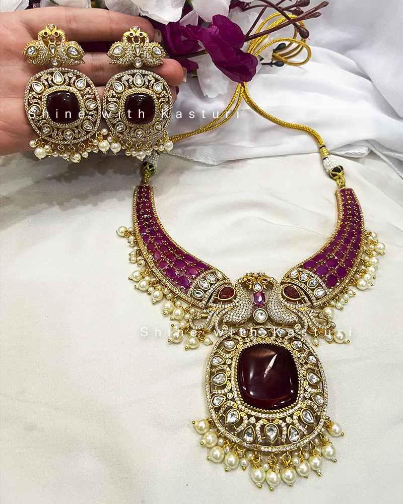 Celebrity Inspired Choker with Royal Pendant - Image 8