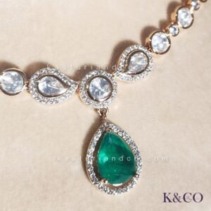 Moissanite Polki Necklace