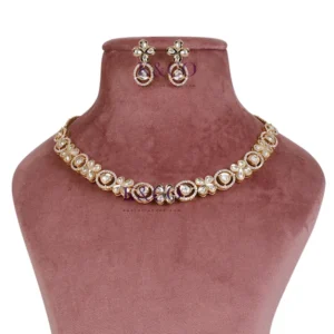 Alternative view of Classic Polki Choker Necklace