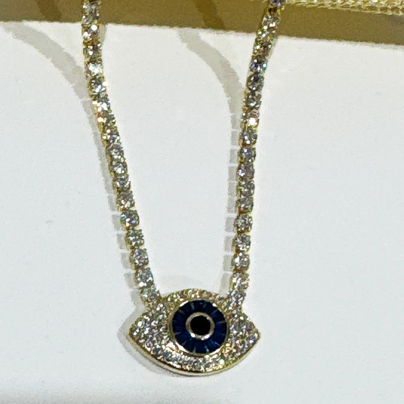 Buy Classic Tennis Evil eye Pendant Online