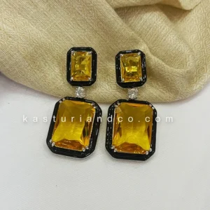 Julie Crystal Stone Statement Earrings, Champagne