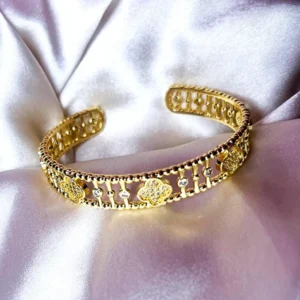 Alternative view of Designer High Gold Plated Bangle