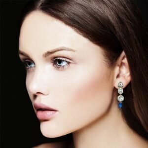 Alternative view of Indo Western long Earrings