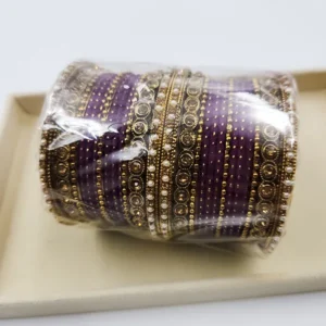 Gold Traditional Indian Bangles Set