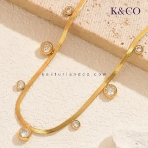 Trendy Snake Chain, Gold Plated