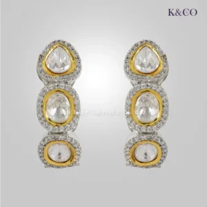 Jia Classic Polki CZ Earrings