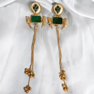 Kashmir Long Jhumkis, Green