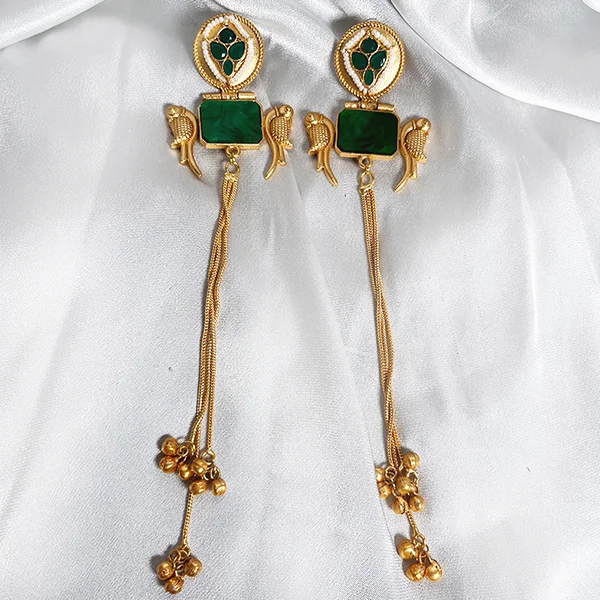 Kashmir Long Jhumkis, Green