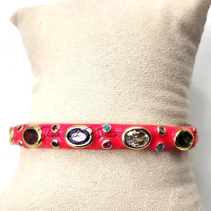 Alternative view of Luxury Crystals Bangle, Hot Pink