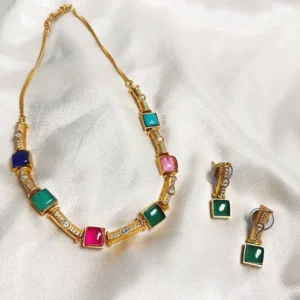 Slim Choker with Stones