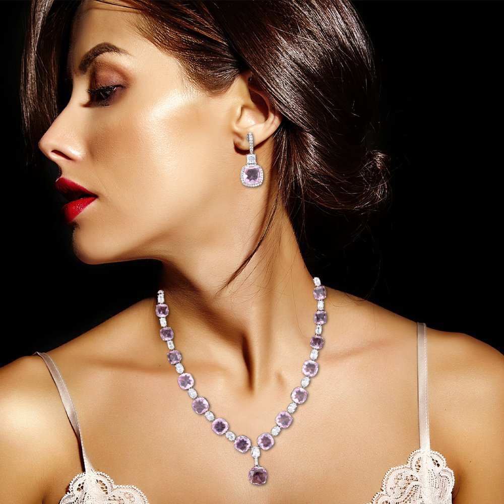 Tia Crystals Necklace with Cubic Zirconia - Image 4