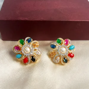 Niya Navrattan Studs, 7 stones