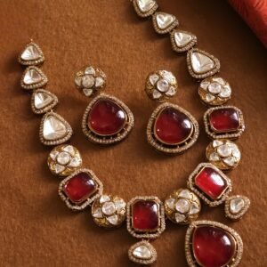 Sabyasachi inspired Polki Choker with artwork