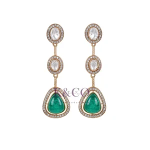 Riva Polki And Stone Earrings