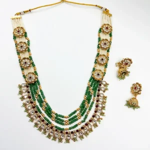 Royal Kundan Beaded Multi-Layer Necklace Set