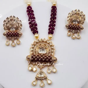 Shop Beaded Kundan Necklace Online