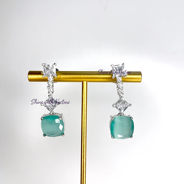 Jamie CZ Earrings with Stone