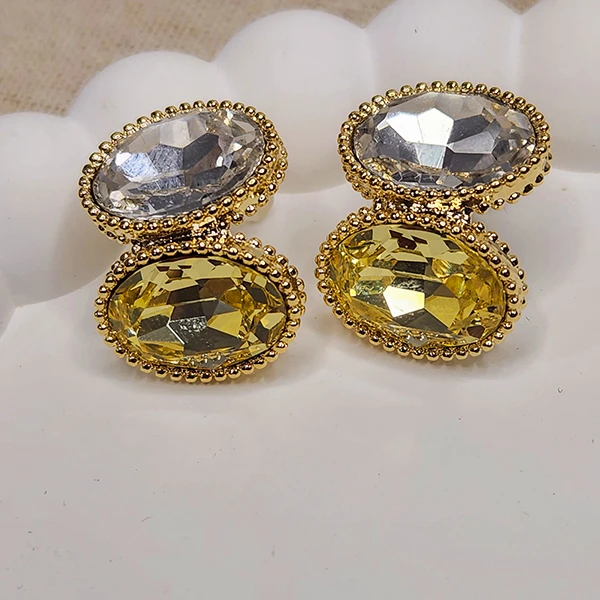 Citrine Dual Crystal Solitaires