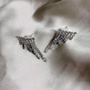 Alternative view of Dazzling Crystal Stud Earrings