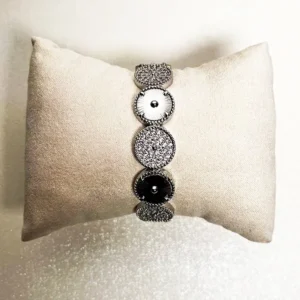 Diamante Bangle Bracelet, SiIver