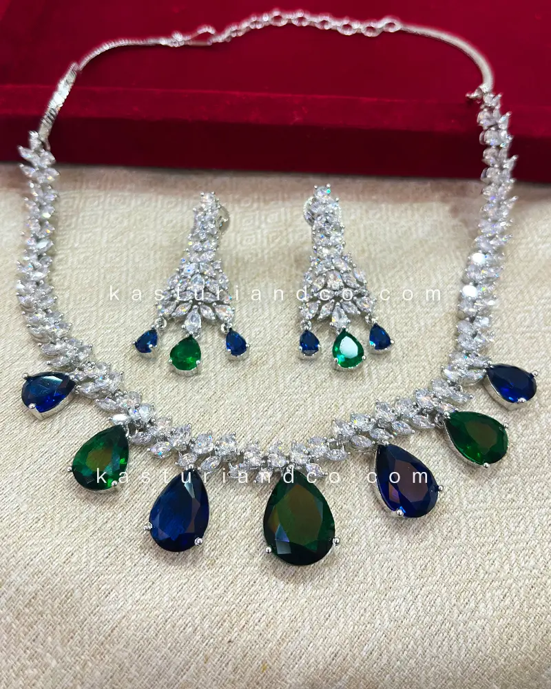 Perfect Evening Dress Necklace with CZ Stones - Image 4