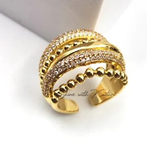 Gold Regal Layered Ring